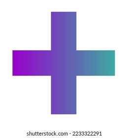 Plus Gradient Art Vector Design