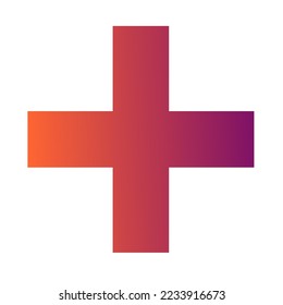 Plus Gradient Art Vector Design