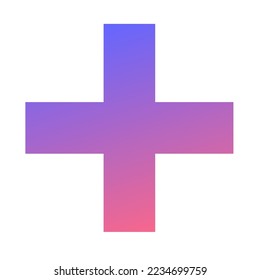 Plus Gradient Art Vector Design
