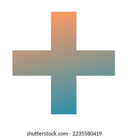 Plus Gradient Art Vector Design