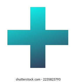 Plus Gradient Art Vector Design