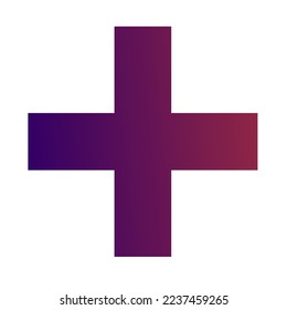 Plus Gradient Art Vector Design