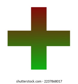Plus Gradient Art Vector Design