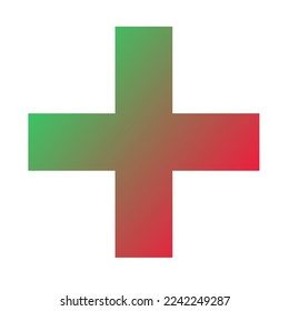 Plus Gradient Art Vector Design