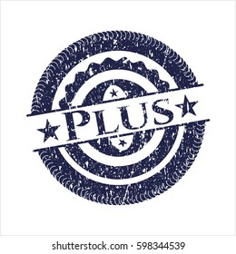 Plus grunge stamp