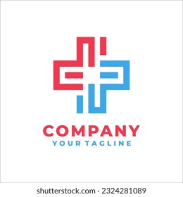 plus health care logo design