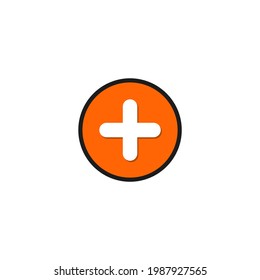 Plus Icon. Add icon. Addition sign. Vector illustration for graphic design, Web, UI, app.