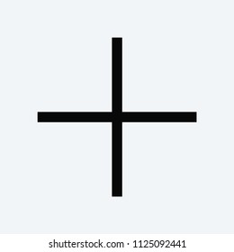 Plus icon. Add symbol.