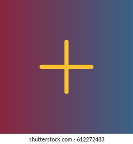 Plus icon. Add symbol vector