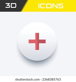 Icono de Plus, archivo editable de iconos de empresa 3D
