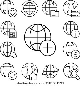 Plus-Symbol in einer Kollektion mit anderen Elementen