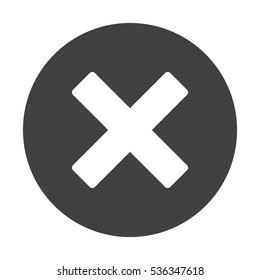 Plus icon, the cross, add, delete, close, zoom, vector  flat design style