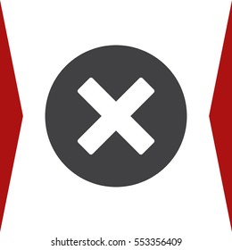 Plus icon, the cross, add, delete, close, zoom, vector  flat design style
