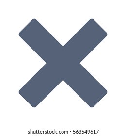 Plus icon, the cross, add, delete, close, zoom, vector  flat design style