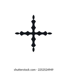 icono Plus. Signo cruzado. Símbolo de fondo del afiche de la festividad cristiana de estilo sencillo. Botón Añadir. Más elemento de diseño de logotipo. Más impresión de camisetas. Vector para pegatinas.