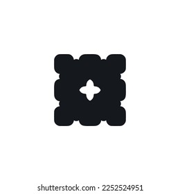 Plus icon. Cross sign. Simple style Christian holiday poster background symbol. Add button. Plus logo design element. Plus t-shirt printing. Vector for sticker.