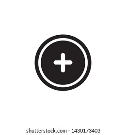 plus icon design template. Trendy style, vector eps 10