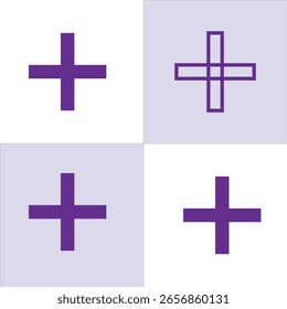 Ilustración vectorial de diseño de iconos Plus