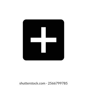 plus icon first aid symbol