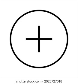 más Icono, estilo de diseño plano sobre fondo blanco