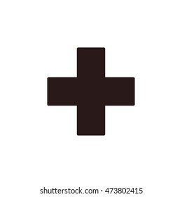 plus Icon, flat design style