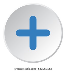 plus Icon, flat design style