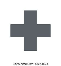 plus Icon, flat design style