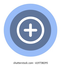 plus Icon, flat design style