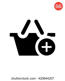Plus Icon Flat Style Isolated Vector Illustration