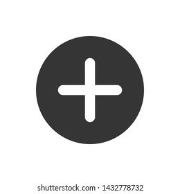 Plus Icon Flat Vector Illustration