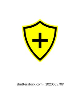 plus icon guard vector illustration
