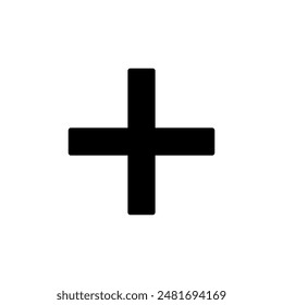 Plus-Logo-Design. Pluszeichen und Symbol hinzufügen