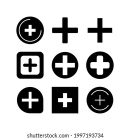 plus icon or logo isolated sign symbol vector illustration - Collection of high quality black style vector icons
