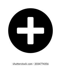 plus icon or logo isolated sign symbol vector illustration - high quality black style vector icons
