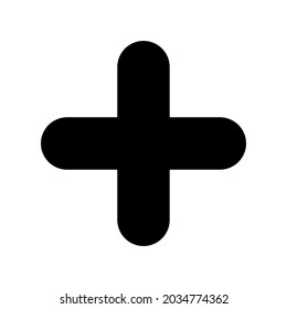 plus icon or logo isolated sign symbol vector illustration - high quality black style vector icons
