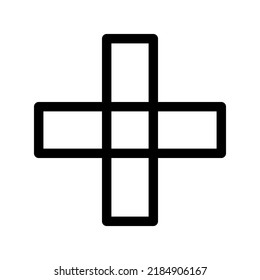 plus icon or logo isolated sign symbol vector illustration - high quality black style vector icons
