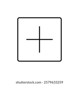 Plus Icon logo sign set vector outline