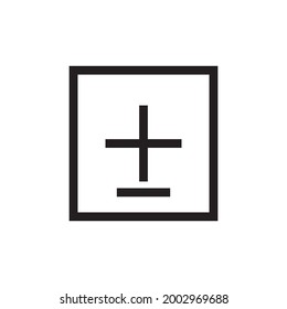 más ilustración vectorial de icono o logotipo del símbolo de signo aislado, ilustración vectorial con contorno negro de alta calidad.