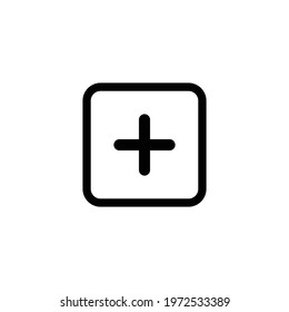 plus icon. positive icon vector sign symbol