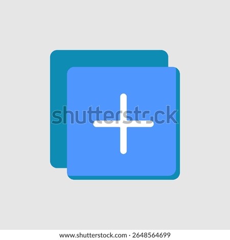 Plus icon. icon related to UI elements. suitable for graphic design, web site, app, user interfaces, printable etc. flat icon style. simple vector design editable