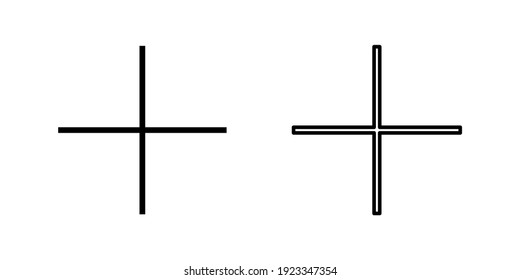 Plus Icon set. Add plus icon