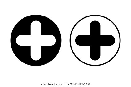 Plus Icon set. Add plus icon