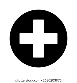 Plus icon set vector. Editable stroke, web template vector illustration on white background