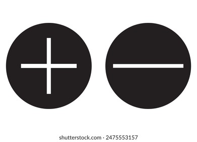 Plus Icon set for web and mobile app. Add plus sign and symbol