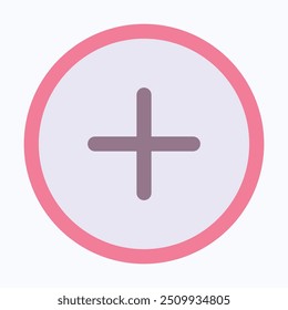 Vetor simples do ícone de adição. Ícone de botão Adicionar vetor. Interface Do Usuário, Experiência Do Usuário, Ícone De Vetor Isolado De Estilo Plano.