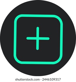 Plus icon with a square symbol or gallery icon