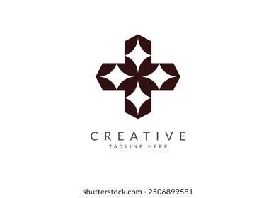 Icono de Plus con diseño de logotipo de estrella.