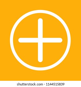 plus icon, stock vector illustration, EPS10.