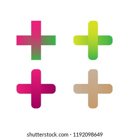 Plus Icon, strong, clear, useful and editable. Perfect for use in a wide range of new media templates: Web Marketing Agency, Social Media Services Showcase, Online Marketing Apps, and Websites