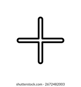 Símbolo de icono Plus para App y Sitios web. Añadir signo más y símbolo